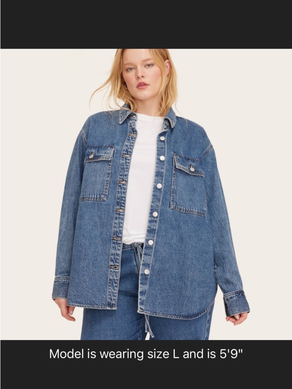 Target x Parke Classic Blue Denim Button-Up Overshirt SIZE XS